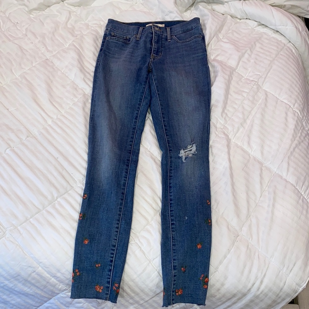 Embroidered Levi’s jeans